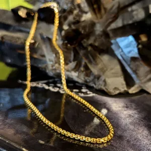 Silver or Gold Plated Box Chain