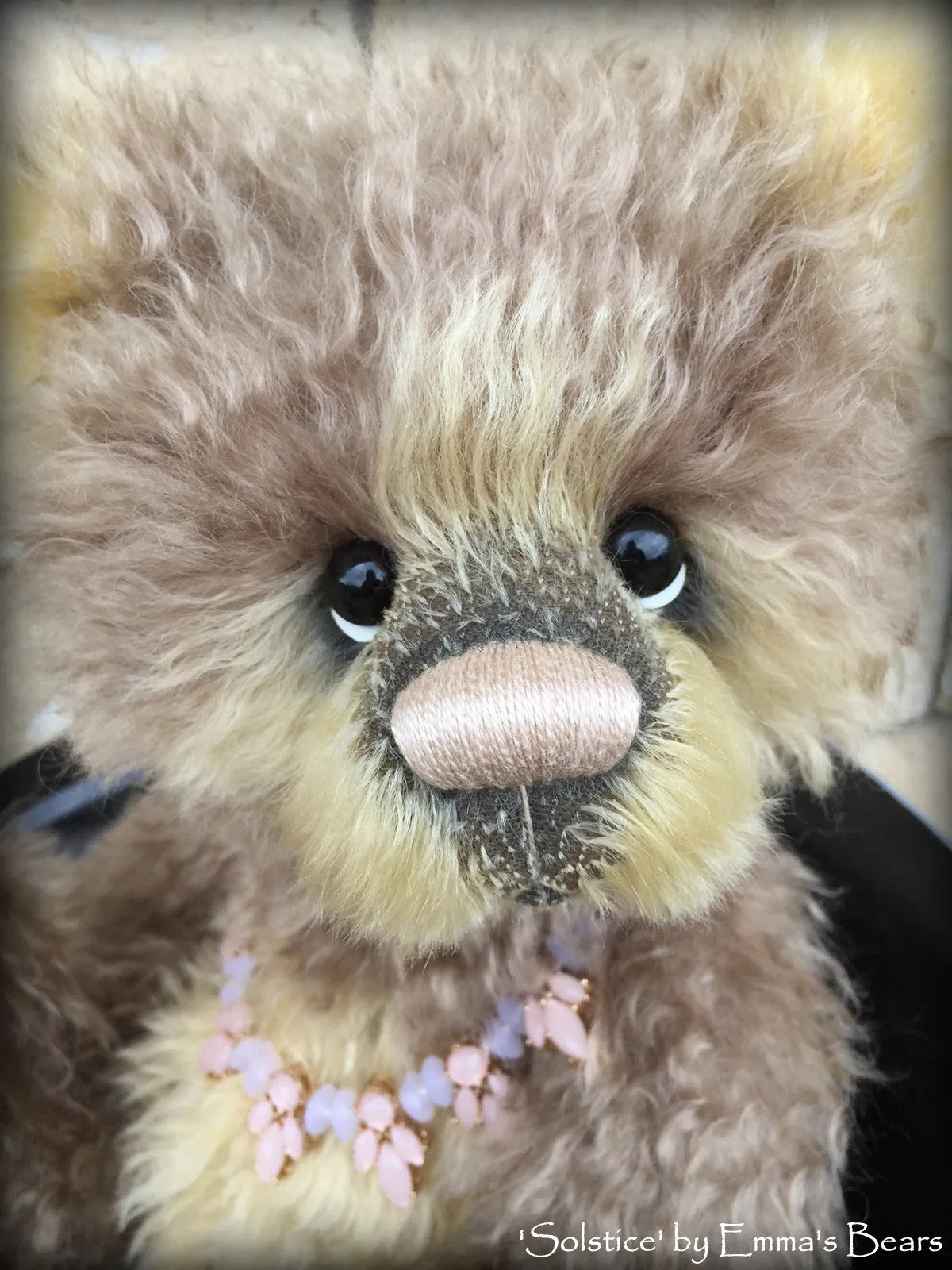 Solstice - 16" mohair artist panda bear by Emmas Bears - OOAK