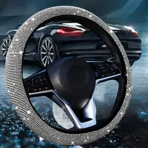 Sparkling Diamond Steering Wheel Cover