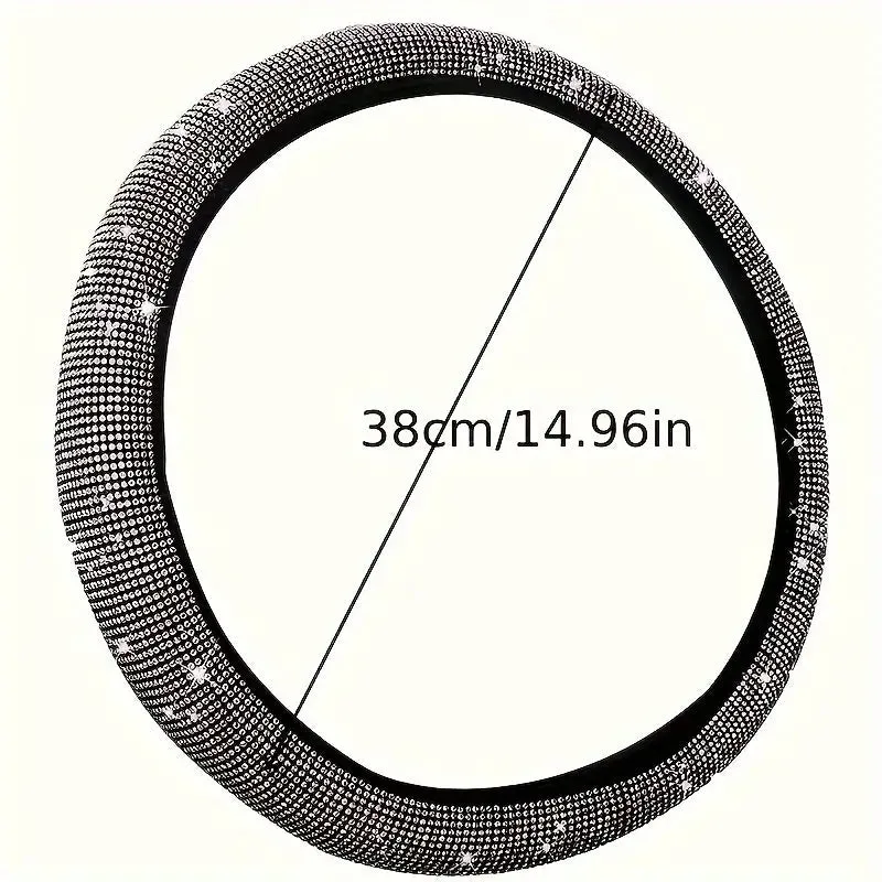 Sparkling Diamond Steering Wheel Cover