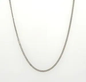 SS Curb Chain 1.5mm Length:18.25in