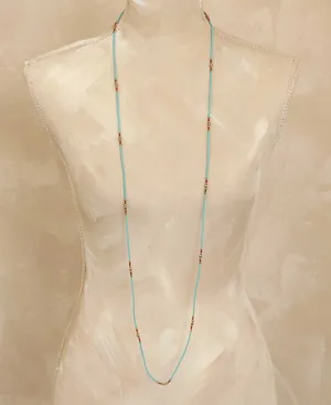 Turquoise Beaded Long Necklace, Nepal